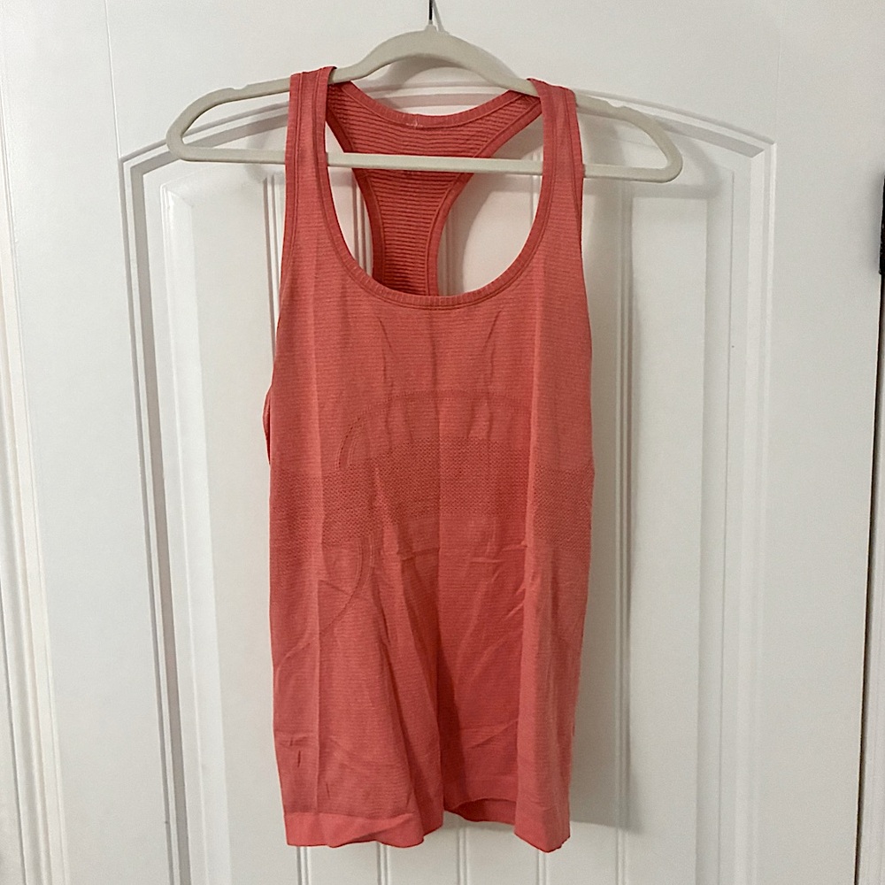 Women's Swiftly Tech Tank Top Orange Size 10 Full Length Lululemon